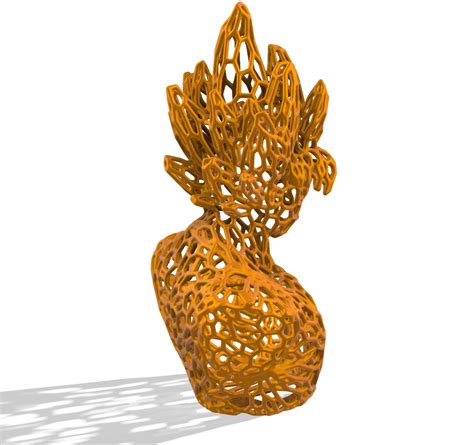 Stl File Goku Voronoi・3d Printing Design To Download・cults