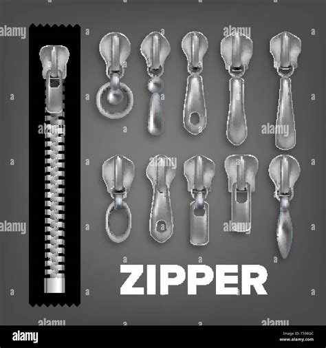 Realistic Metallic And Plastic Fastener Set Vector Stock Vector Image And Art Alamy