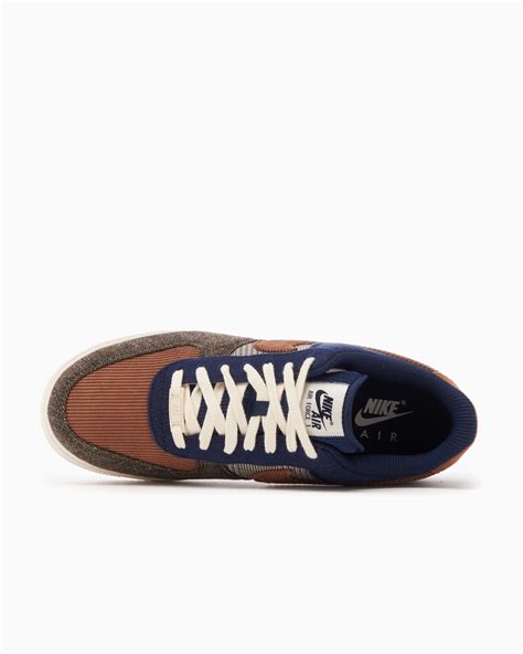 Nike Air Force Low Prm Midnight Navy And Ale Brown Azul Marr N