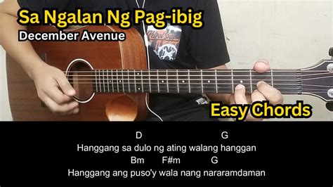 Sa Ngalan Ng Pag Ibig December Avenue Guitar Tutorial Guitar