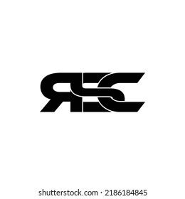 Rsc Letter Monogram Logo Design Vector Stock Vector (Royalty Free ...