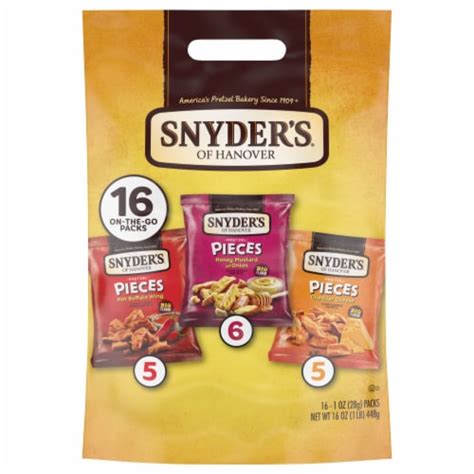 Snyder S Of Hanover Pretzel Pieces Variety Pack 16 Pk 1 4 Oz QFC