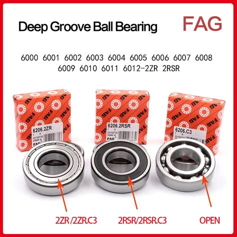 Germany Origin FAG Bearing Deep Groove Ball Bearing 6000 6001 6002 6003