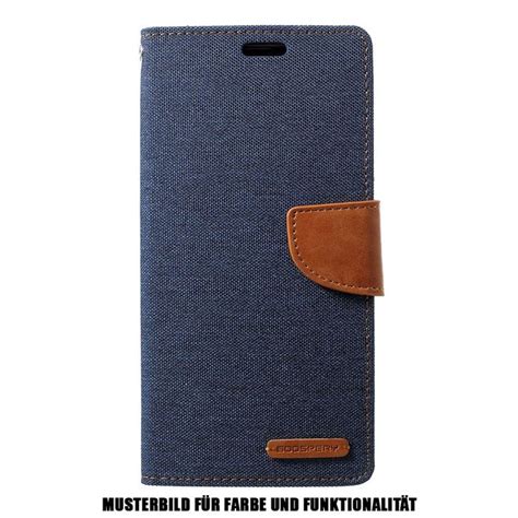 Goospery Motorola Moto G Play H Lle Leder Stoff Case Canvas