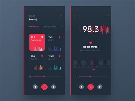 Radio App Behance