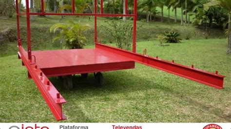 Plataforma Para Carga De Descarga De Grua Modelo 2550 Cap 2500kg