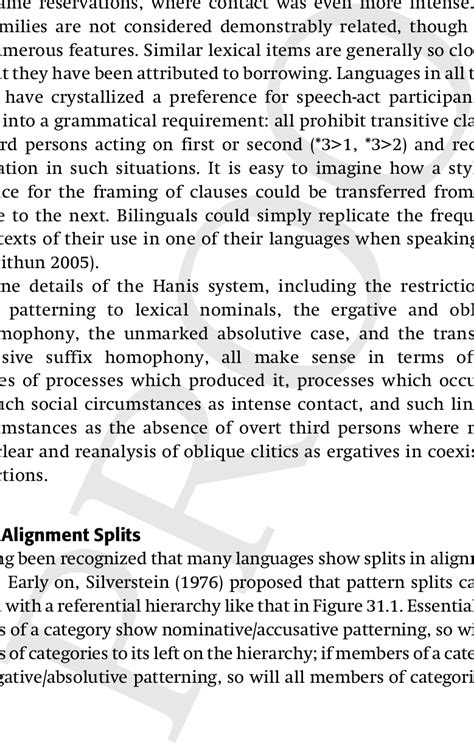 hierarchy  case marking  scientific diagram