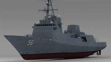 Navy frigate ffg x 3D model - TurboSquid 1570940