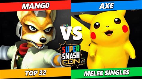 Ssc Mango Fox Falco Vs Axe Pikachu Smash Melee Tournament