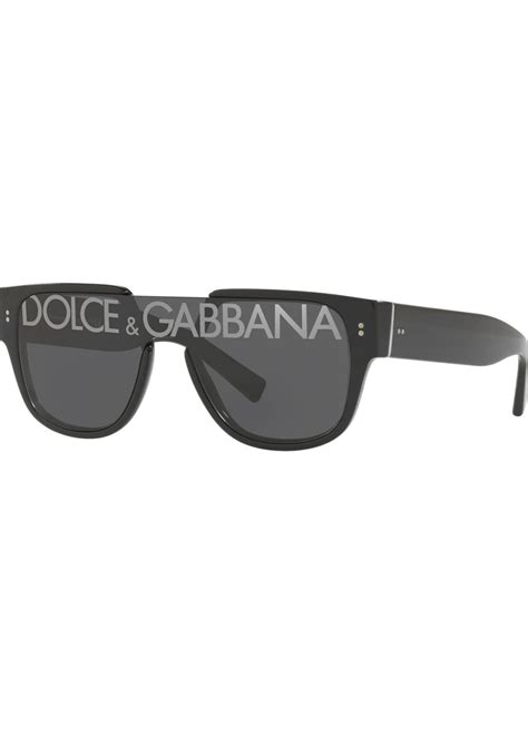 Dolce And Gabbana Square Shield Logo Sunglasses Bergdorf Goodman