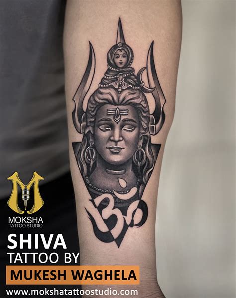 Shiva Tattoo By Mukesh Waghela Best Tattoo Artist In Goa At Moksha