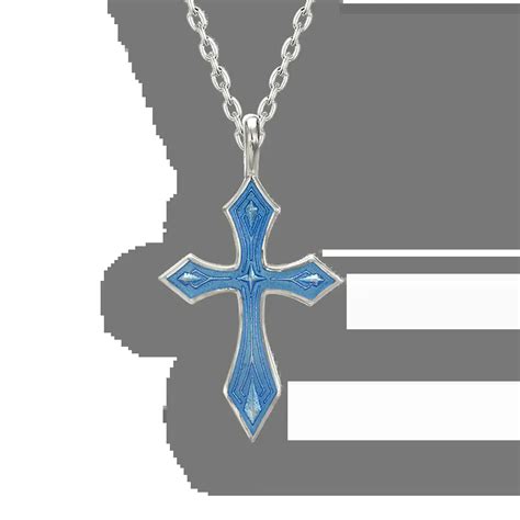 Blue Cross Necklace Sterling Silver Nicole Barr