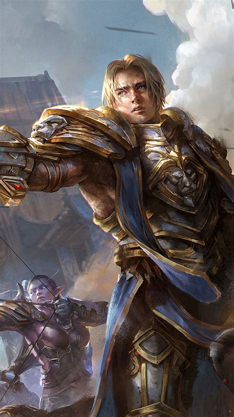 Wow The Alliance Anduin Wrynn Genn Greymane K Hd Phone Wallpaper