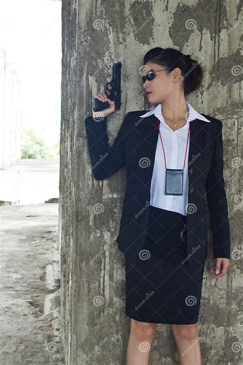 Fbi Woman Agent Stock Image Image Of Arrest Fashion 33057241