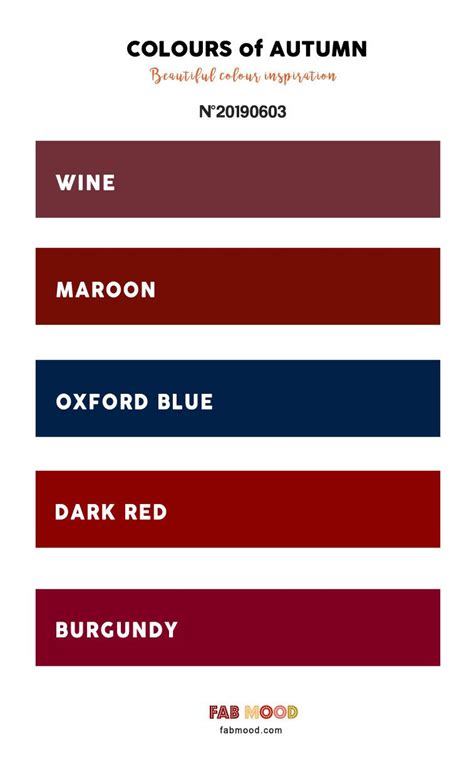 Wine Maroon Oxford Blue Dark Red Burgundy Colour Scheme Red