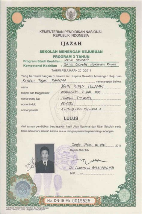 Contoh Ijazah Sma Tahun 2015 Benua Ilmu Imagesee