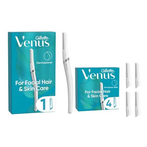 Venus Facial Hair And Skincare Exfoliating Dermaplaning Kit Gillette Uk