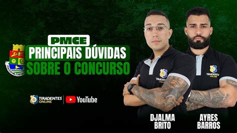 Pmce Principais D Vidas Sobre O Concurso Prof Ayres Barros E