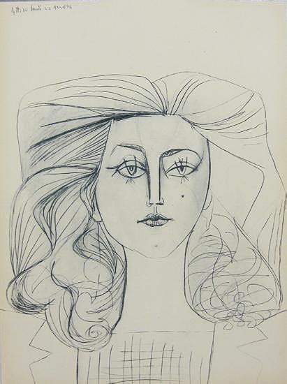 Portrait Of Francoise Gilot Painting By Pablo Picasso