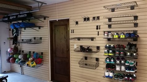 Garage Storage Solution Complete With Slatwall Storall Premium Wall