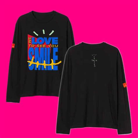 We Love To See You Smile MCD x Travis Scott Cactus Jack Long Sleeve - Lefrock Online Store