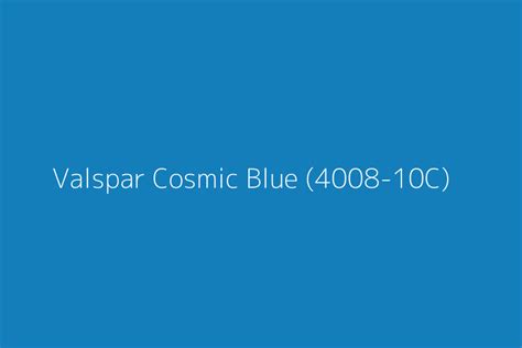 Valspar Cosmic Blue 4008 10c Color Hex Code