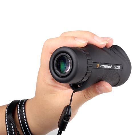 Telesc Pio Monocular Natural Celestron 10x25 Bak 4 Prismas M O Nica Port Til Ao Ar