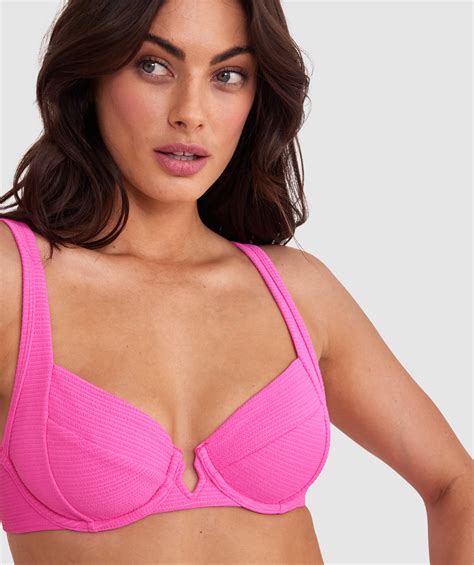 Bras N Things Planet Bliss Swim New Wave Brazilian Pant Hot Pink