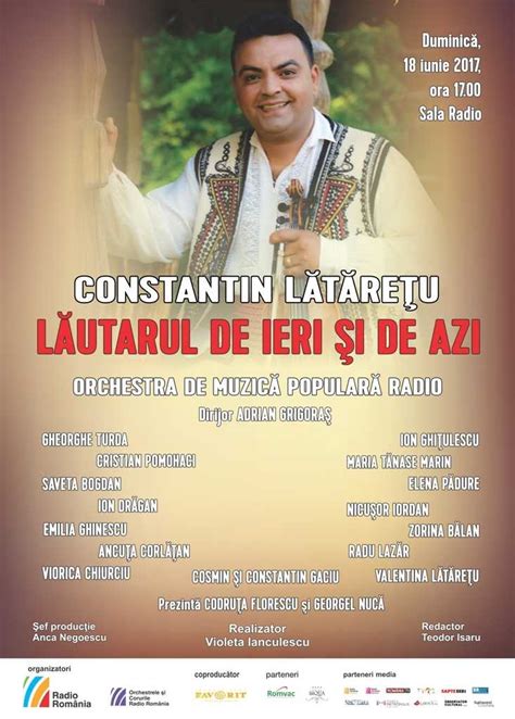 Concert și lansare CD Constantin Lătărețu la Sala Radio Agentia de cArte