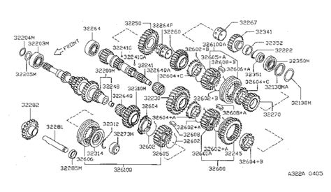 Transmission Gear 1996 Nissan Sentra Made In Mexico