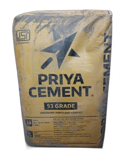 50 Kg Priya Cement At Rs 330 Bag Priya Cement In Bengaluru ID