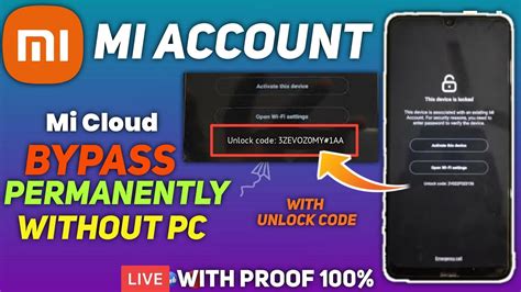 Mi Account Bypass Without Pc Latest Miui Solve Activate This