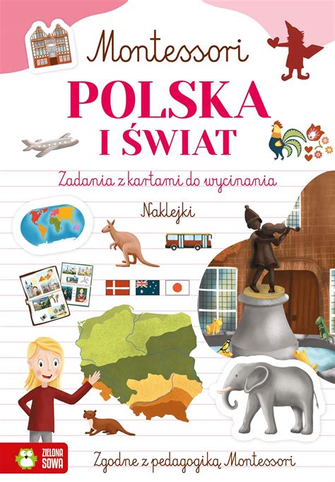 Montessori Polska I Wiat Zadania Z Kartami Do Wycinania Naklejki