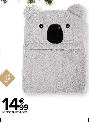 Promo Le Plaid X Cm Tex Home Chez Carrefour Market Icatalogue Fr