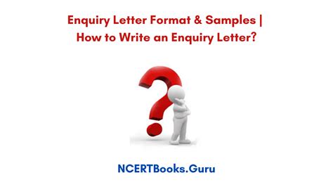 Enquiry Letter Writing Format Samples How To Write An Enquiry Letter