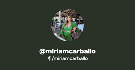 Miriamcarballo Instagram Facebook Tiktok Linktree