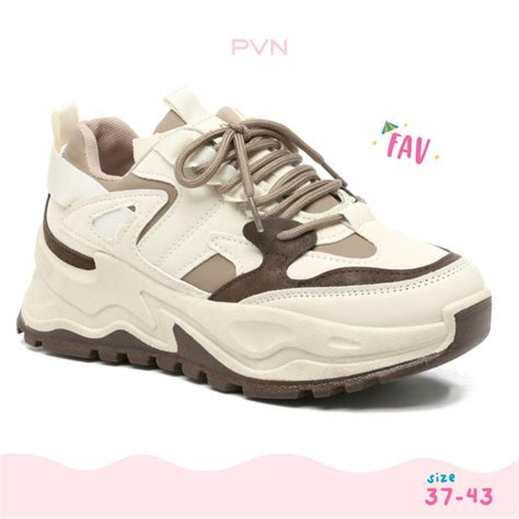 Jual Pvn Jeonghan Sepatu Sneakers Wanita Sport Shoes 605 Shopee Indonesia