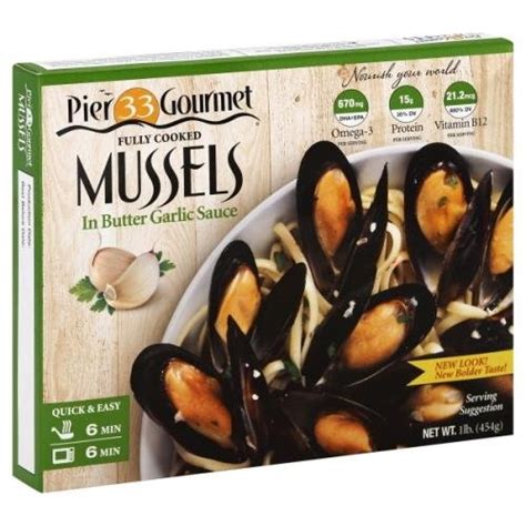 Pier 33 Gourmet Mussels In Butter Garlic Sauce Grocery Heart