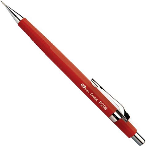 Lapiseira Pentel P200 Sharp 0 9 Mm Vermelho Vivo em Promoção na