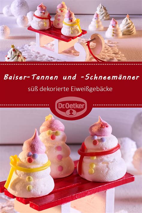 Baiser Tannen Und Schneem Nner Eiwei Geb Cke S Dekoriert Advent