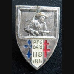 R Giment D Infanterie Peg Barz Drago Cu Hermine Croix Lorraine