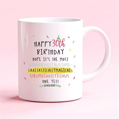 30th Birthday Personalized Mugs Etsy