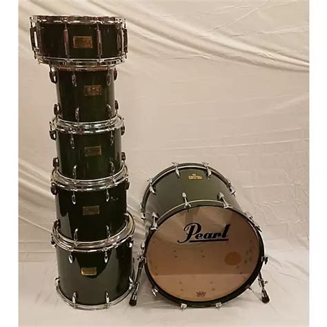 Used Pearl Masters Custom Maple Drum Kit Emerald Mist Guitar Center