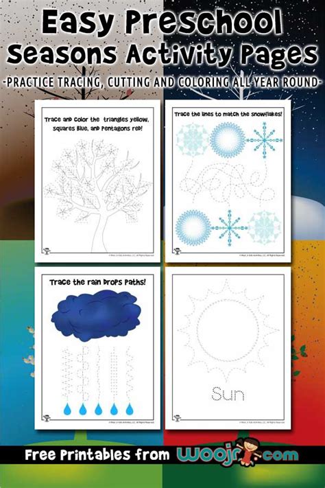 Easy Preschool Seasons Activity Pages | Woo! Jr. Kids Activities ...