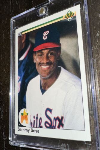 1990 UPPER DECK SAMMY White Sox SOSA ERROR RC Card 17 Wrong D O B