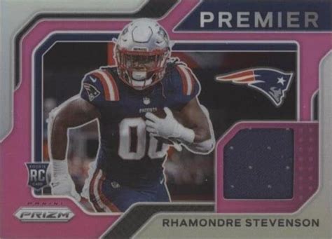 2021 Panini Prizm Premier Jerseys Pink Prizm PJ 29 Rhamondre