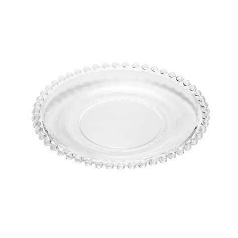 Prato De Cristal Pearl Clear Cm Wolff Emp Rio Da Porcelana