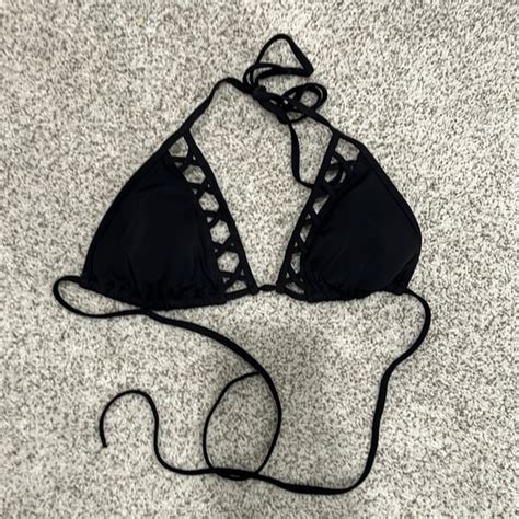 Victoria S Secret Swim Victorias Secret Black Bikini Top Poshmark