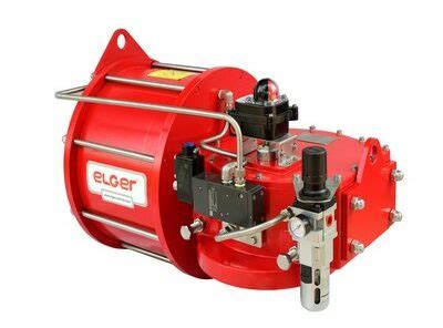 pneumatic scotch yoke actuator global flow control