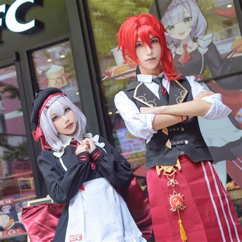 Kfc X Genshin Impact Diluc And Noelle【2021】 神